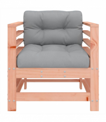 vidaXL Garden Chairs with Cushions 2 pcs Solid Wood Douglas