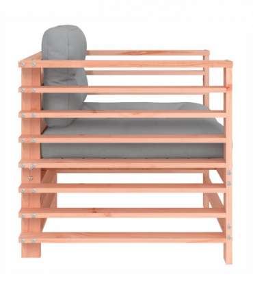 vidaXL Garden Chairs with Cushions 2 pcs Solid Wood Douglas