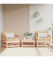 vidaXL Garden Chairs with Cushions 2 pcs Solid Wood Pine