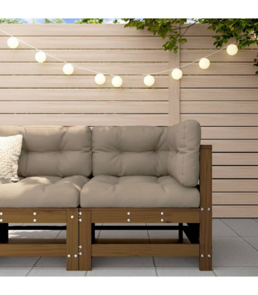 vidaXL Garden Corner Sofa Honey Brown Solid Wood Pine