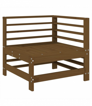 vidaXL Garden Corner Sofa Honey Brown Solid Wood Pine