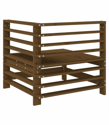 vidaXL Garden Corner Sofa Honey Brown Solid Wood Pine