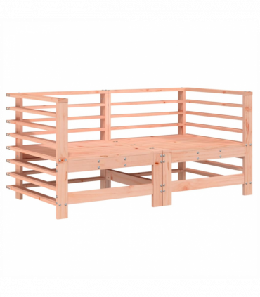 vidaXL Garden Corner Sofas 2 pcs Solid Wood Douglas