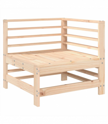 vidaXL Garden Corner Sofas 2 pcs Solid Wood Pine
