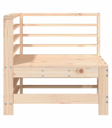 vidaXL Garden Corner Sofas 2 pcs Solid Wood Pine