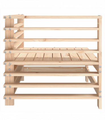 vidaXL Garden Corner Sofas 2 pcs Solid Wood Pine