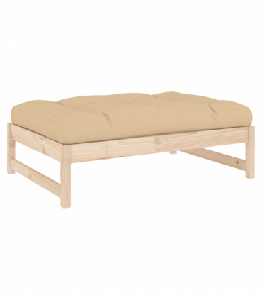 vidaXL Garden Footstool 120x80 cm Solid Wood Pine