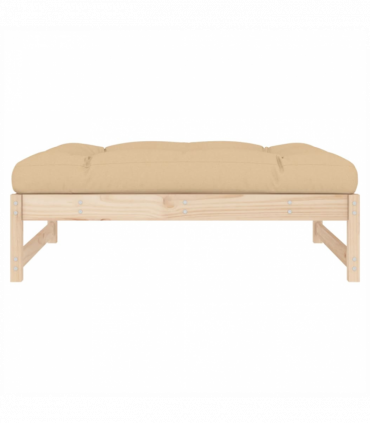 vidaXL Garden Footstool 120x80 cm Solid Wood Pine