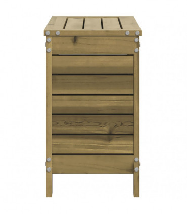 vidaXL Garden Footstool 62x31.5x52 cm Impregnated Wood Pine