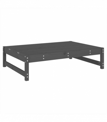 vidaXL Garden Footstool Grey 120x80 cm Solid Wood Pine