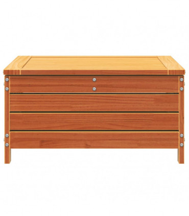 vidaXL Garden Footstool Wax Brown 62x63.5x32 cm Solid Wood Pine