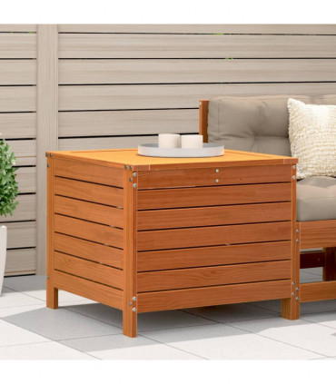 vidaXL Garden Footstool Wax Brown 62x63.5x53.5 cm Solid Wood Pine