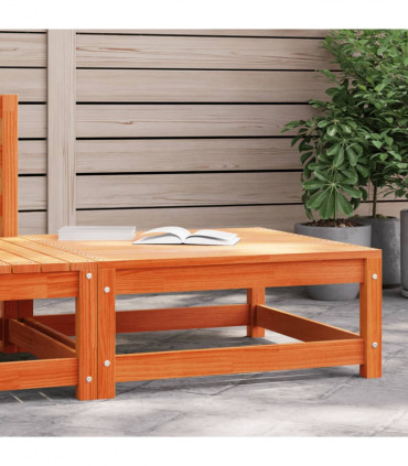 vidaXL Garden Footstool Wax Brown 70x70x30 cm Solid Wood Pine