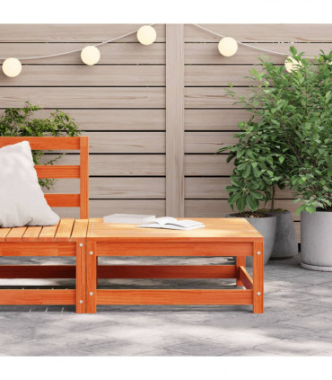 vidaXL Garden Footstool Wax Brown 70x70x30 cm Solid Wood Pine