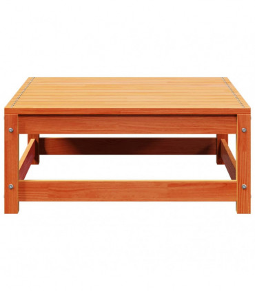 vidaXL Garden Footstool Wax Brown 70x70x30 cm Solid Wood Pine