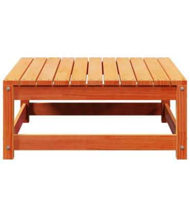 vidaXL Garden Footstool Wax Brown 70x70x30 cm Solid Wood Pine