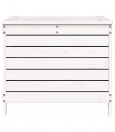 vidaXL Garden Footstool White 62x63.5x53.5 cm Solid Wood Pine