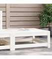 vidaXL Garden Footstool White 70x70x30 cm Solid Wood Pine