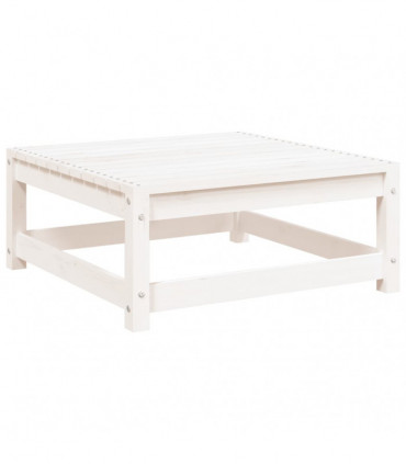 vidaXL Garden Footstool White 70x70x30 cm Solid Wood Pine