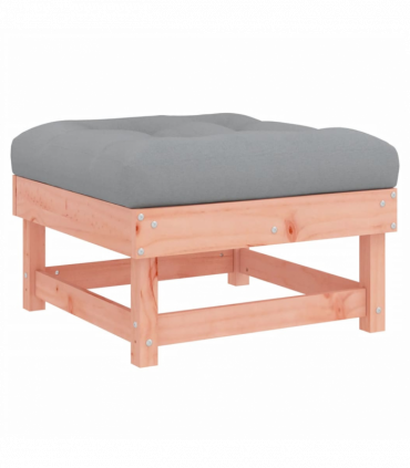 vidaXL Garden Footstool with Cushion Solid Wood Douglas