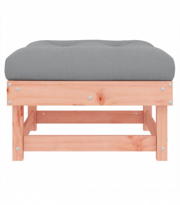 vidaXL Garden Footstool with Cushion Solid Wood Douglas