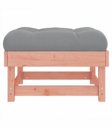 vidaXL Garden Footstool with Cushion Solid Wood Douglas