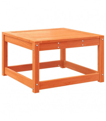 vidaXL Garden Footstool with Cushions Wax Brown Solid Wood Pine