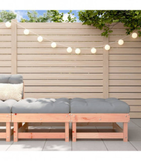 vidaXL Garden Footstools with Cushions 2pcs Solid Wood Douglas