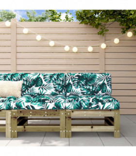 vidaXL Garden Middle Sofas 2 pcs Impregnated Wood Pine