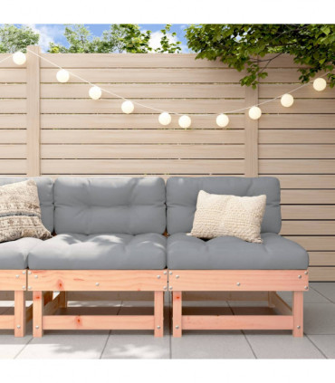 vidaXL Garden Middle Sofas 2 pcs Solid Wood Douglas