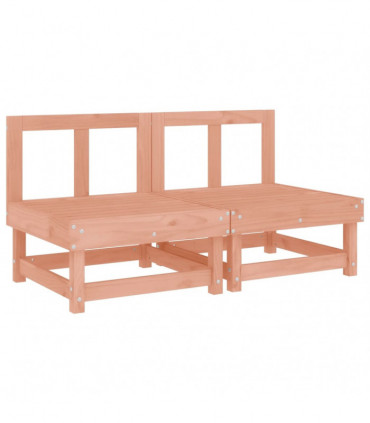 vidaXL Garden Middle Sofas 2 pcs Solid Wood Douglas