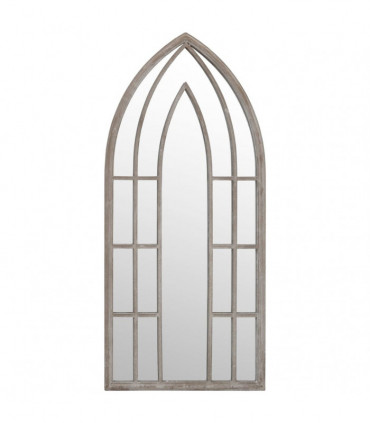 vidaXL Garden Mirror Sand 70x30 cm Iron for Outdoor Use