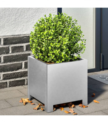 vidaXL Garden Planter 30x30x30 cm Galvanised Steel