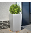 vidaXL Garden Planter 45x45x75 cm Galvanised Steel
