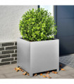 vidaXL Garden Planter 50x50x50 cm Galvanised Steel