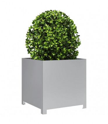 vidaXL Garden Planter 50x50x50 cm Galvanised Steel