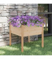 vidaXL Garden Planter 70x70x70 cm Solid Pinewood