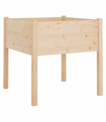 vidaXL Garden Planter 70x70x70 cm Solid Pinewood