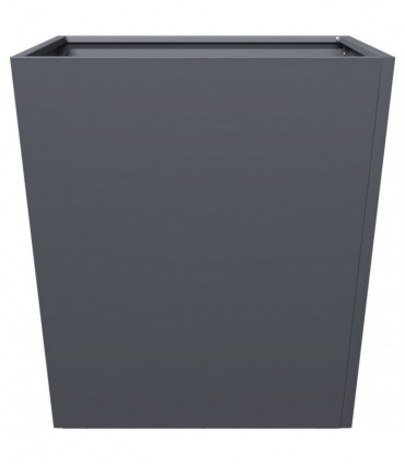 vidaXL Garden Planter Anthracite 50x50x50 cm Steel