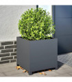 vidaXL Garden Planter Anthracite 50x50x50 cm Steel