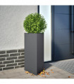 vidaXL Garden Planter Anthracite Triangular 40x34.5x70 cm Steel