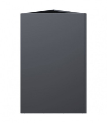 vidaXL Garden Planter Anthracite Triangular 50x43x75 cm Steel