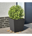 vidaXL Garden Planter Black 40x40x40 cm Steel