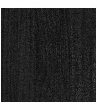 vidaXL Garden Planter Black 70x70x70 cm Solid Pinewood