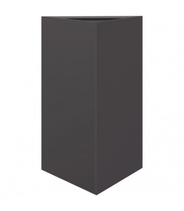 vidaXL Garden Planter Black Triangular 50x43x75 cm Steel