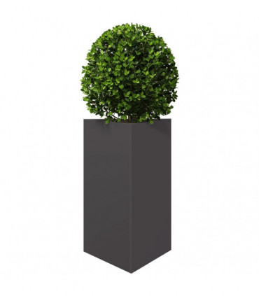 vidaXL Garden Planter Black Triangular 50x43x75 cm Steel