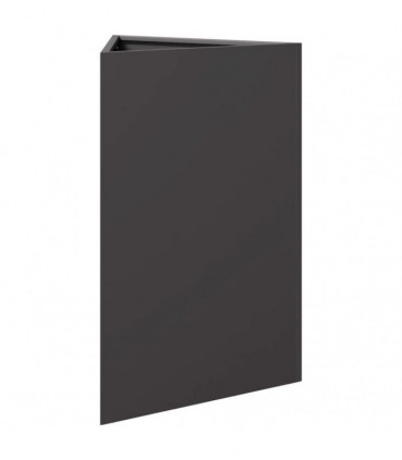 vidaXL Garden Planter Black Triangular 50x43x75 cm Steel