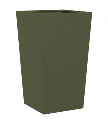 vidaXL Garden Planter Olive Green 45x45x75 cm Steel