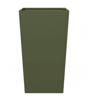 vidaXL Garden Planter Olive Green 45x45x75 cm Steel