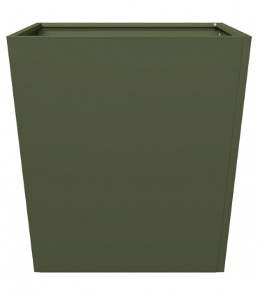 vidaXL Garden Planter Olive Green 50x50x50 cm Steel